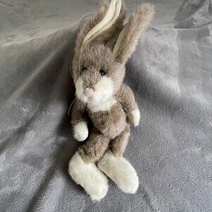 Boyds Collection Bunny Plush Rabbit Brown White Vintage 1985 Easter Décor